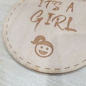 Wooden cup holder shaped like a lovely girl